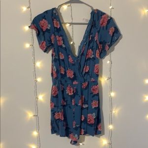 Cute rose romper/beach cover up